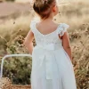 Custom a line princess girl dresses with sash applique
