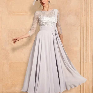 Custom a line princess long sleeves mother of the bride dresses with applique