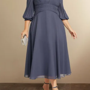 Custom a line princess v neck mother of the bride dresses