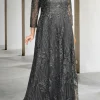 Custom a line princess long sleeves mother of the bride dresses with applique