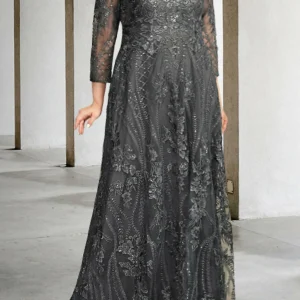 Custom a line princess long sleeves mother of the bride dresses with applique