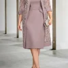 Custom sheath column mother of the bride dresses with jacket