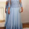 Custom a line princess tulle mother of the bride dresses with applique