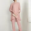 Custom chiffon long sleeves mother of the bride pantsuits with jacket