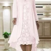 Custom a line princess scoop tea length mother of the bride dresses