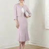Custom sheath column v neck tea length mother of the bride dresses