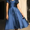 Custom a line princess off the shoulder satin mother of the bride dresses