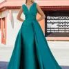 Custom a line princess v neck long sleeves tea length chiffon mother of the bride dresses