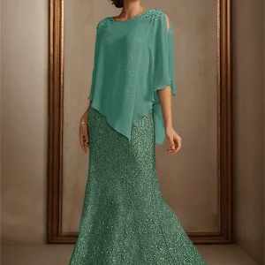 Custom chiffon mother of the bride pantsuits with jacket