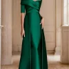 Custom a line princess off the shoulder half sleeves floor length mother of the bride dresses