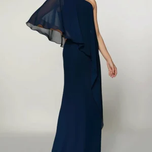 Custom a line princess one shoulder sleeveless floor length mother of the bride dresses