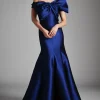 Custom a line princess strapless sleeveless floor length mother of the bride dresses with bow knot