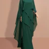 Custom sheath column floor length long sleeves mother of the bride dresses with wrap