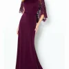 Custom sheath column off the shoulder mother of the bride dresses with lace