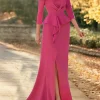 Custom a line princess off the shoulder mother of the bride dresses with flower