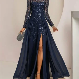 Custom copy of a line princess scoop floor length mother of the bride dresses