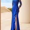 Custom sheath column scoop floor length prom dresses