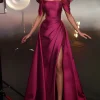 Custom a line princess square neck floor length prom dresses