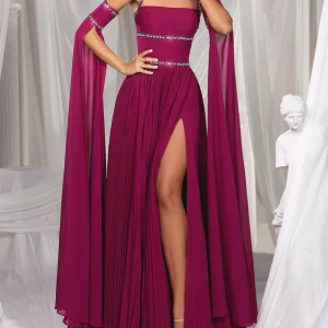 Custom a line princess spaghetti straps floor length prom dresses