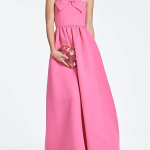 Custom a line princess strapless floor length mother of the bride dresses