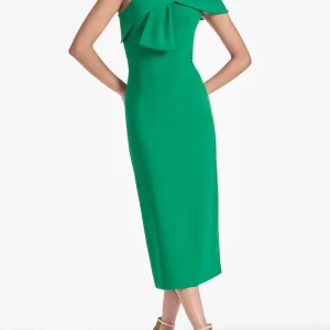 Custom sheath column one shoulder tea length homecoming dresses