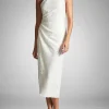 Custom sheath column one shoulder tea length homecoming dresses