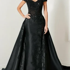 Custom a line princess off the shoulder mother of the bride dresses with sequins