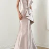 Custom trumpet mermaid strapless mother of the bride dresses with beading