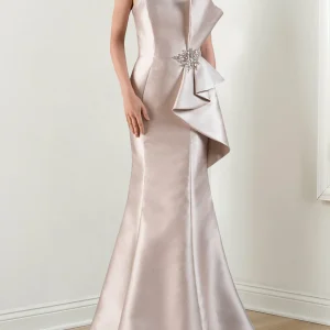 Custom trumpet mermaid strapless mother of the bride dresses with beading