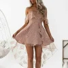 Custom a line off the shoulder sleeveless lace homecoming dresses md9861060